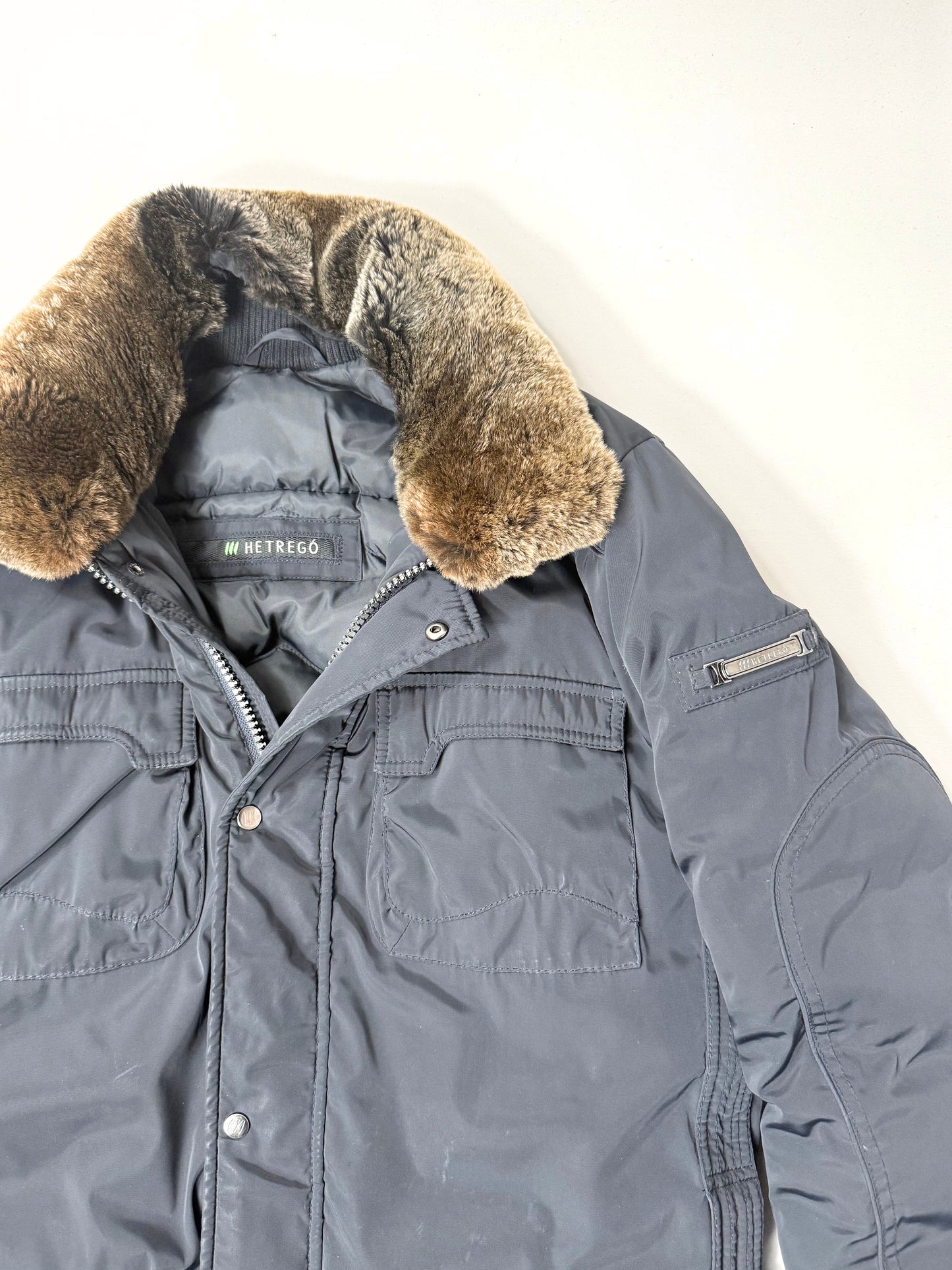 Hetregó Rex Rabbit Fur Lined Jacket