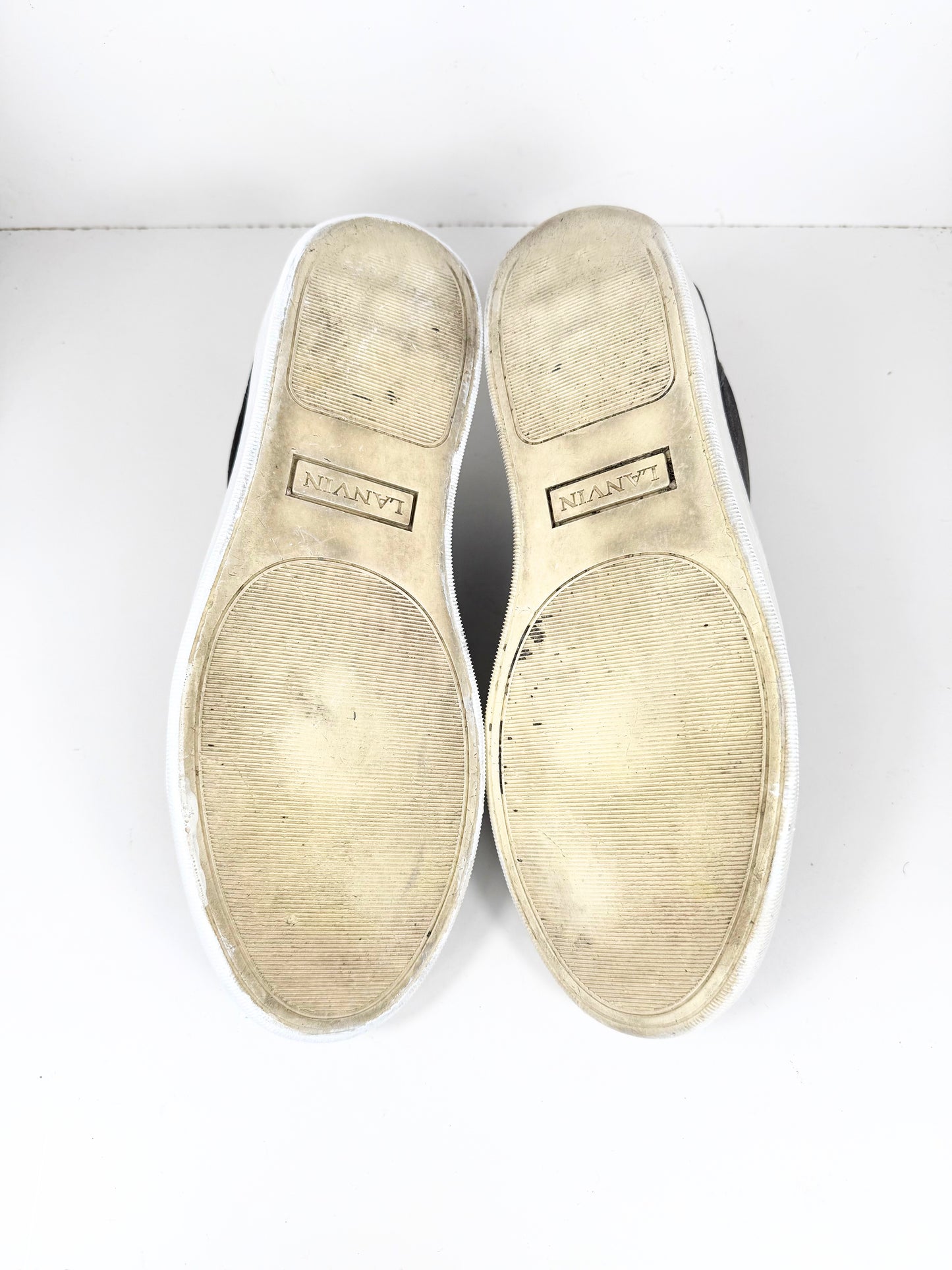 Lanvin Patent Cap Toe Sneaker