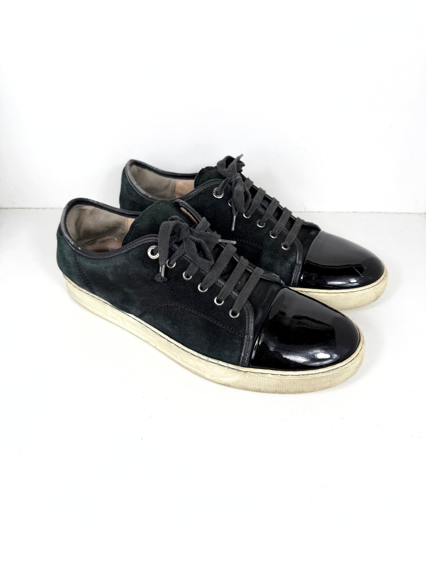 Lanvin Patent Cap Toe Sneaker