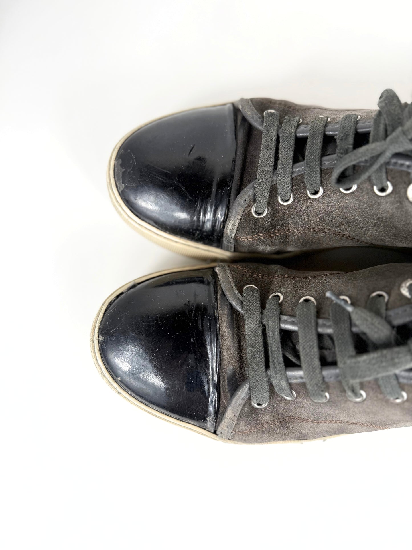 Lanvin Patent Cap Toe Sneaker