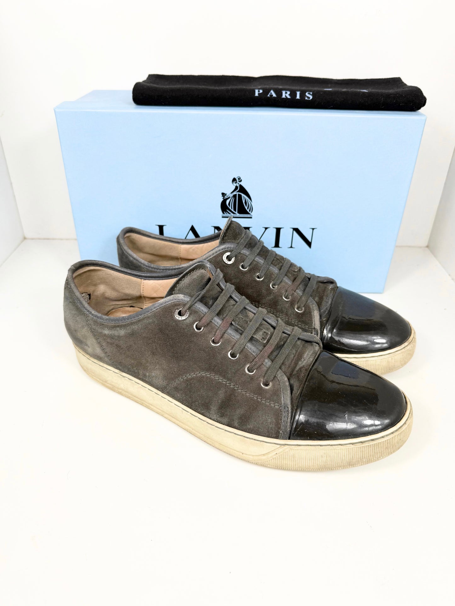 Lanvin Patent Cap Toe Sneaker