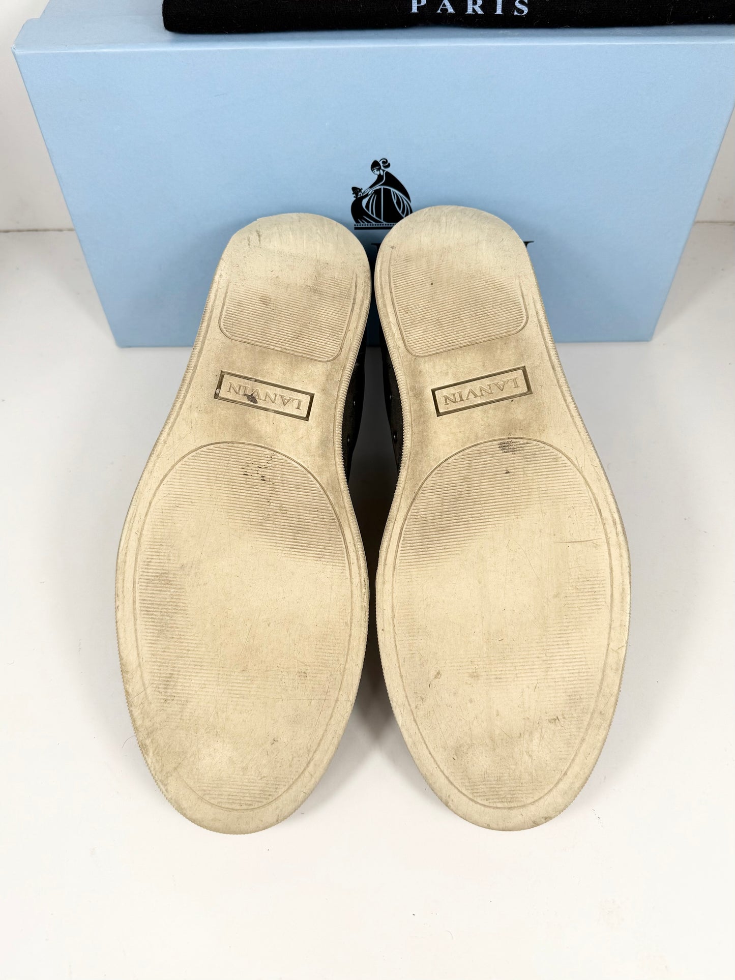Lanvin Patent Cap Toe Sneaker