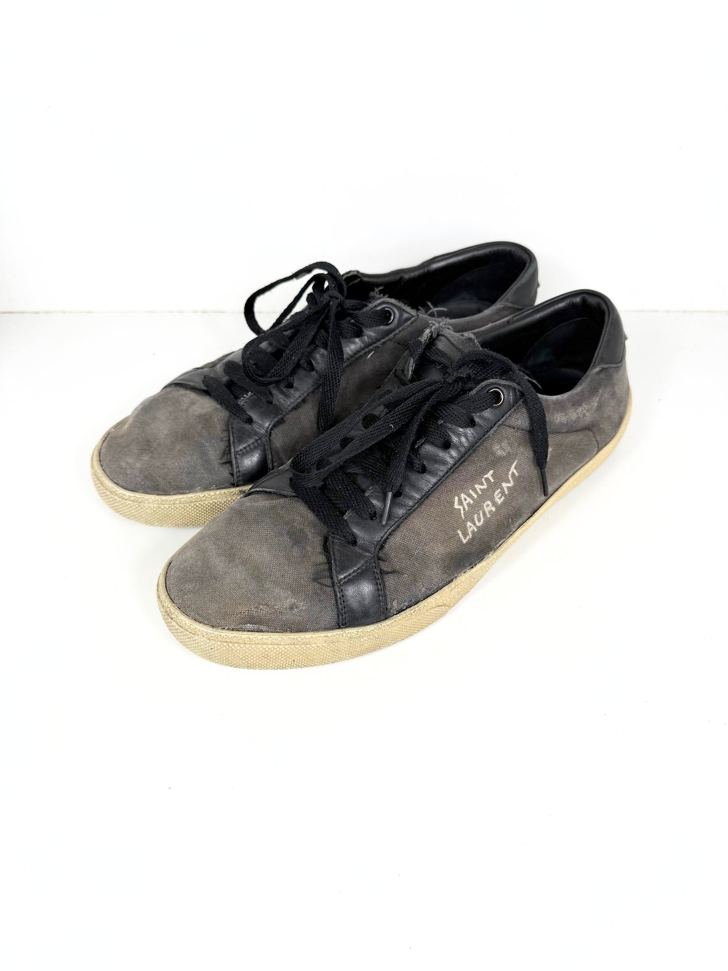 Saint Laurent Court Classic Distressed Sneaker