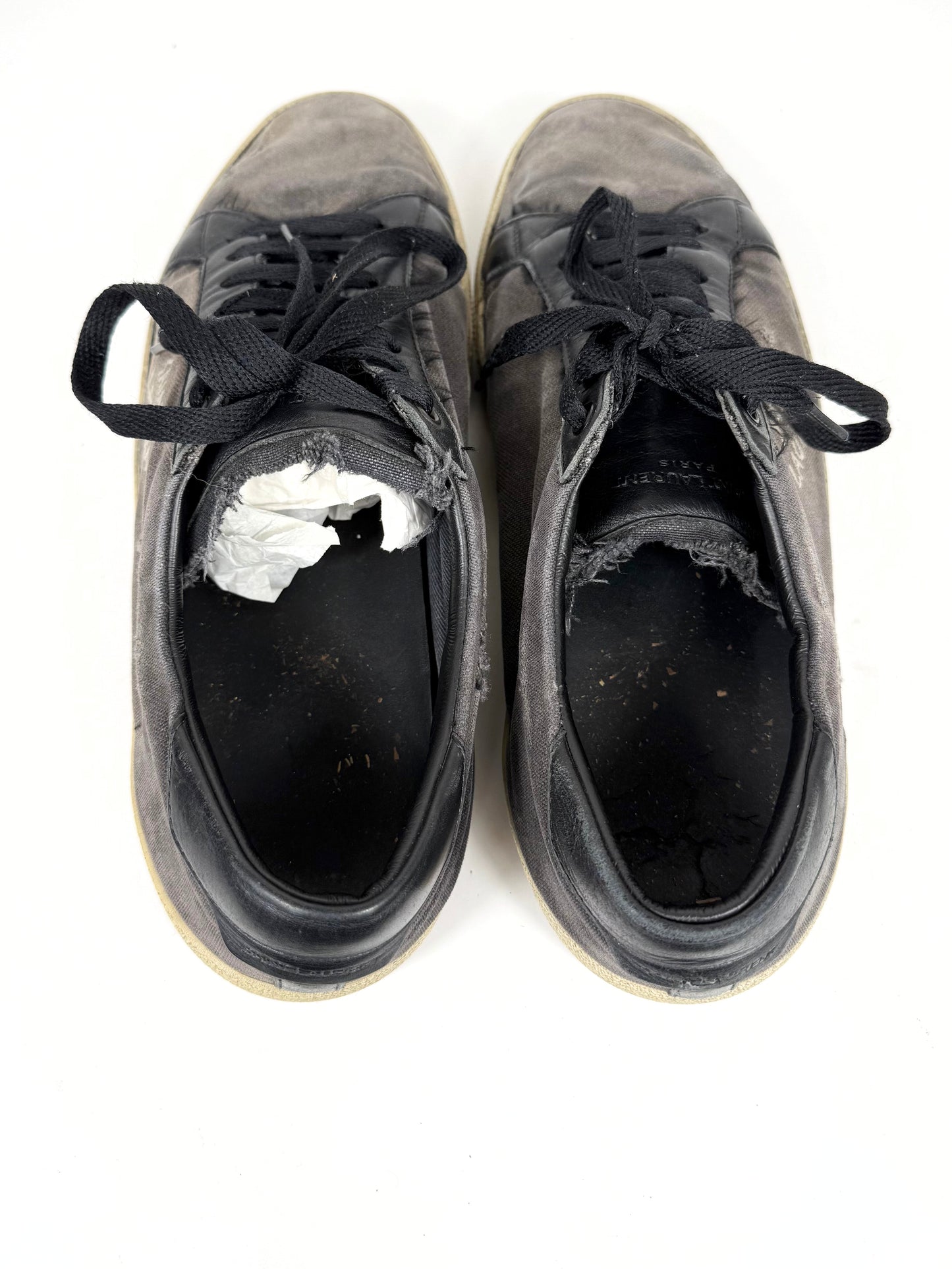 Saint Laurent Court Classic Distressed Sneaker