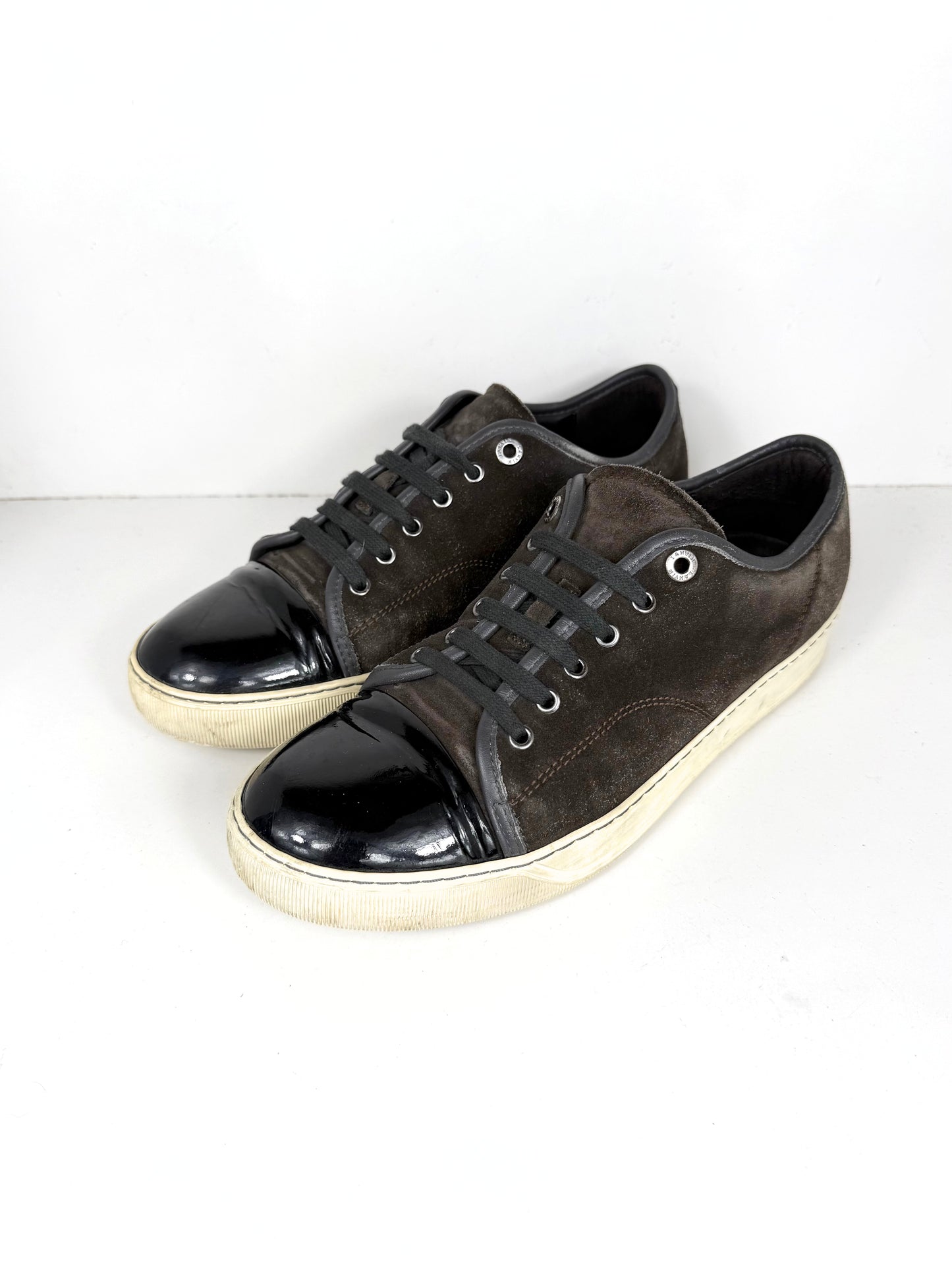Lanvin Patent Cap Toe Sneaker