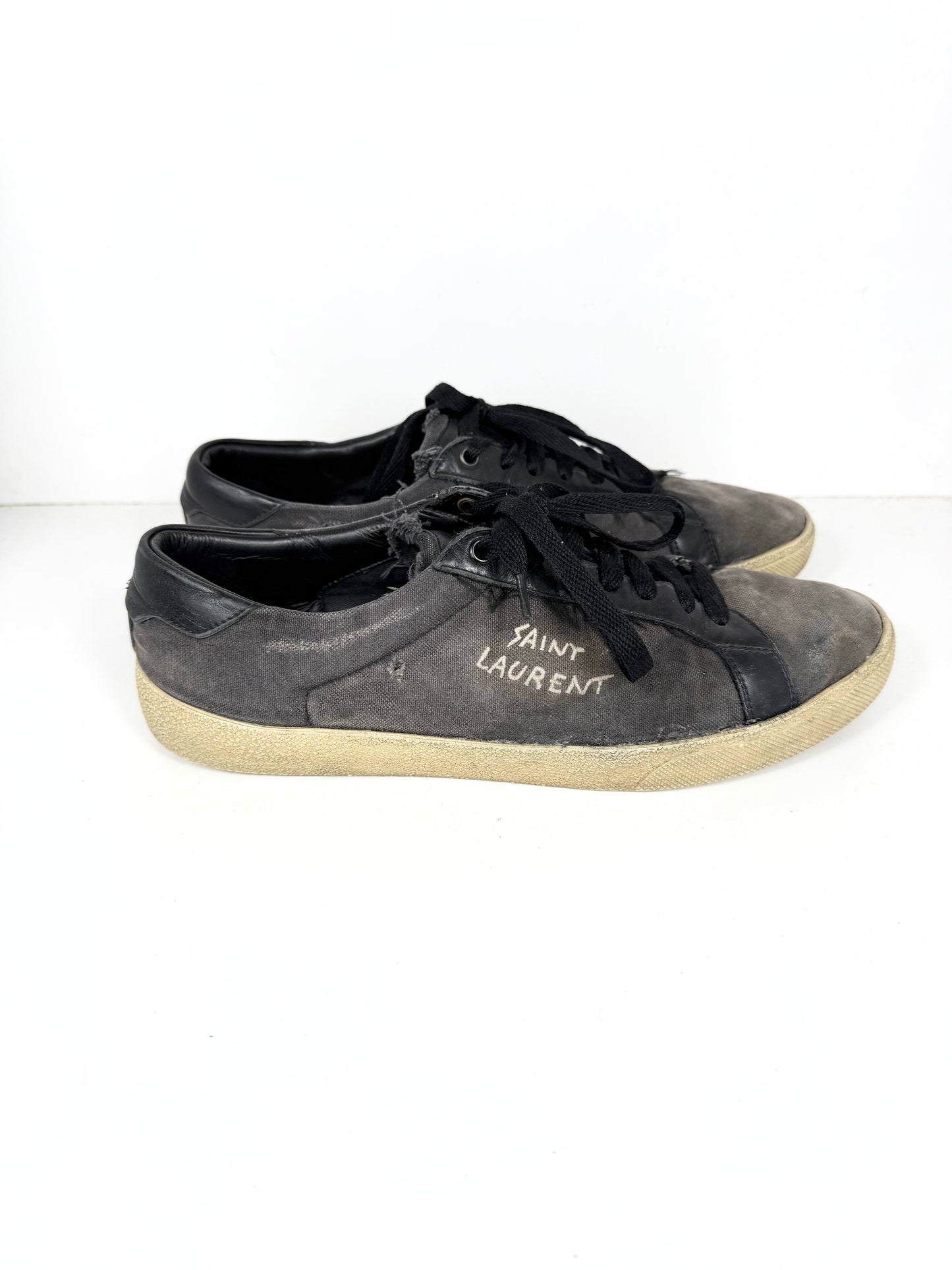 Saint Laurent Court Classic Distressed Sneaker