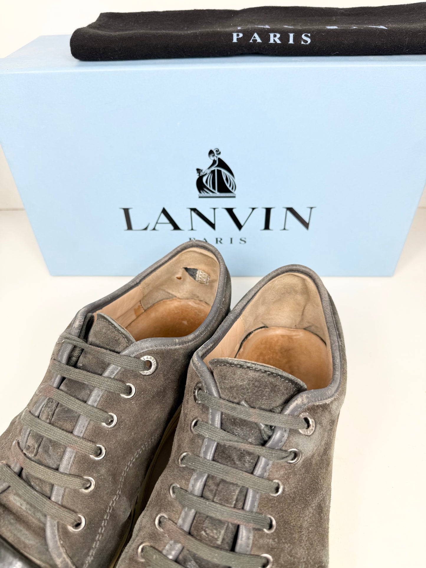 Lanvin Patent Cap Toe Sneaker
