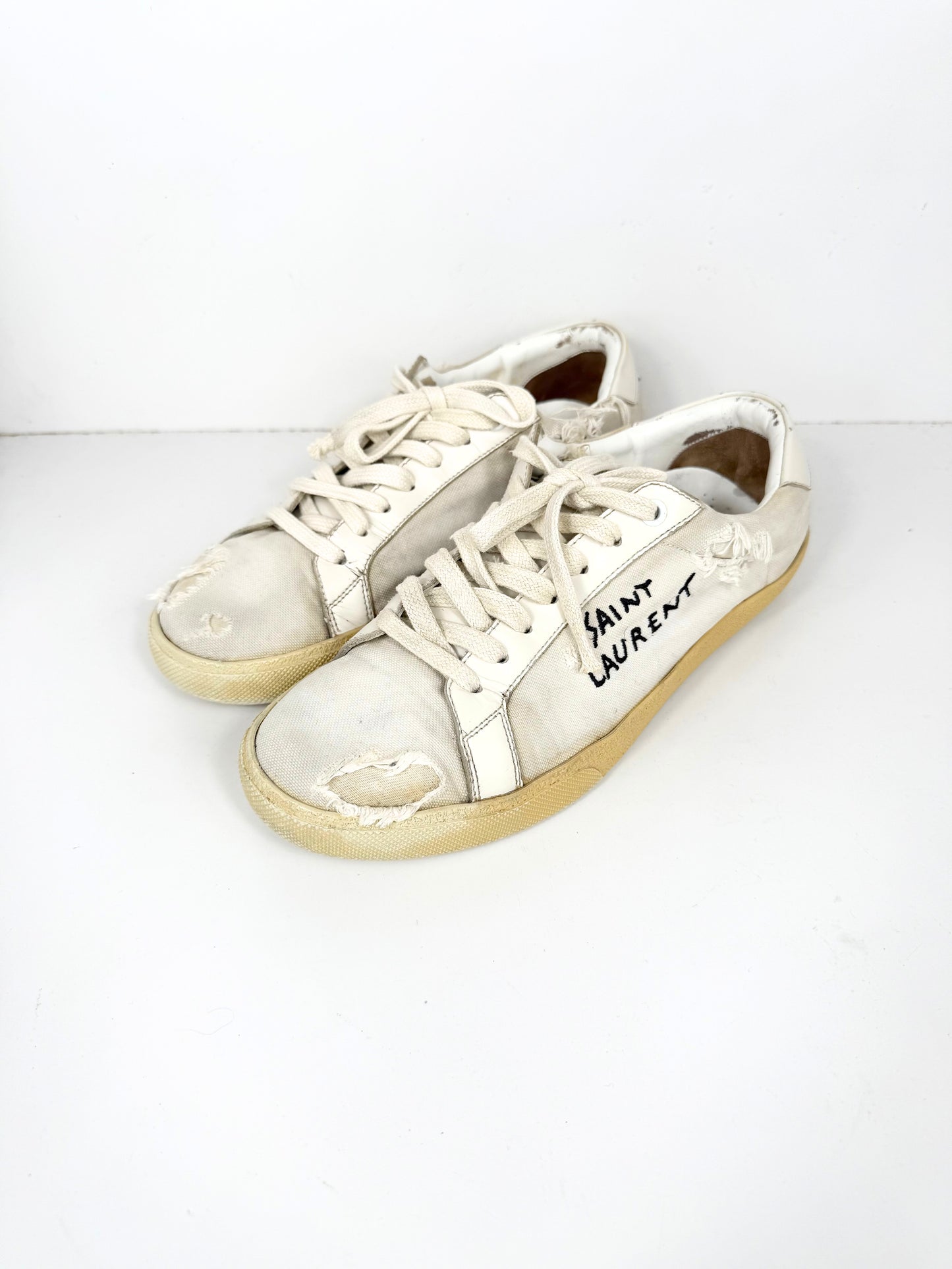 Saint Laurent Distressed Sneaker