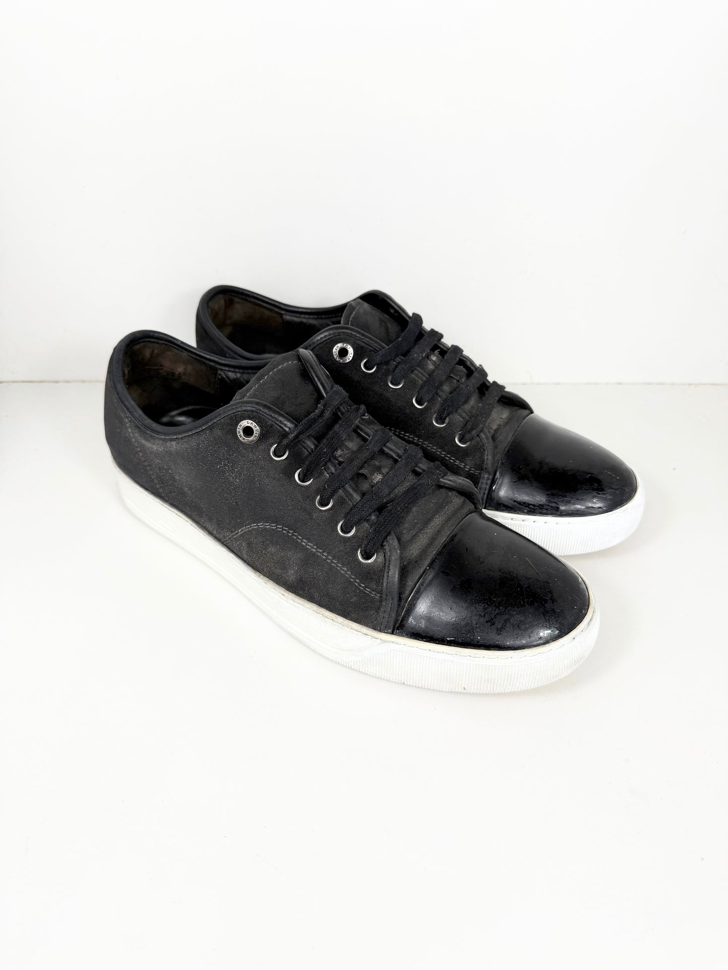 Lanvin Patent Cap Toe Sneaker