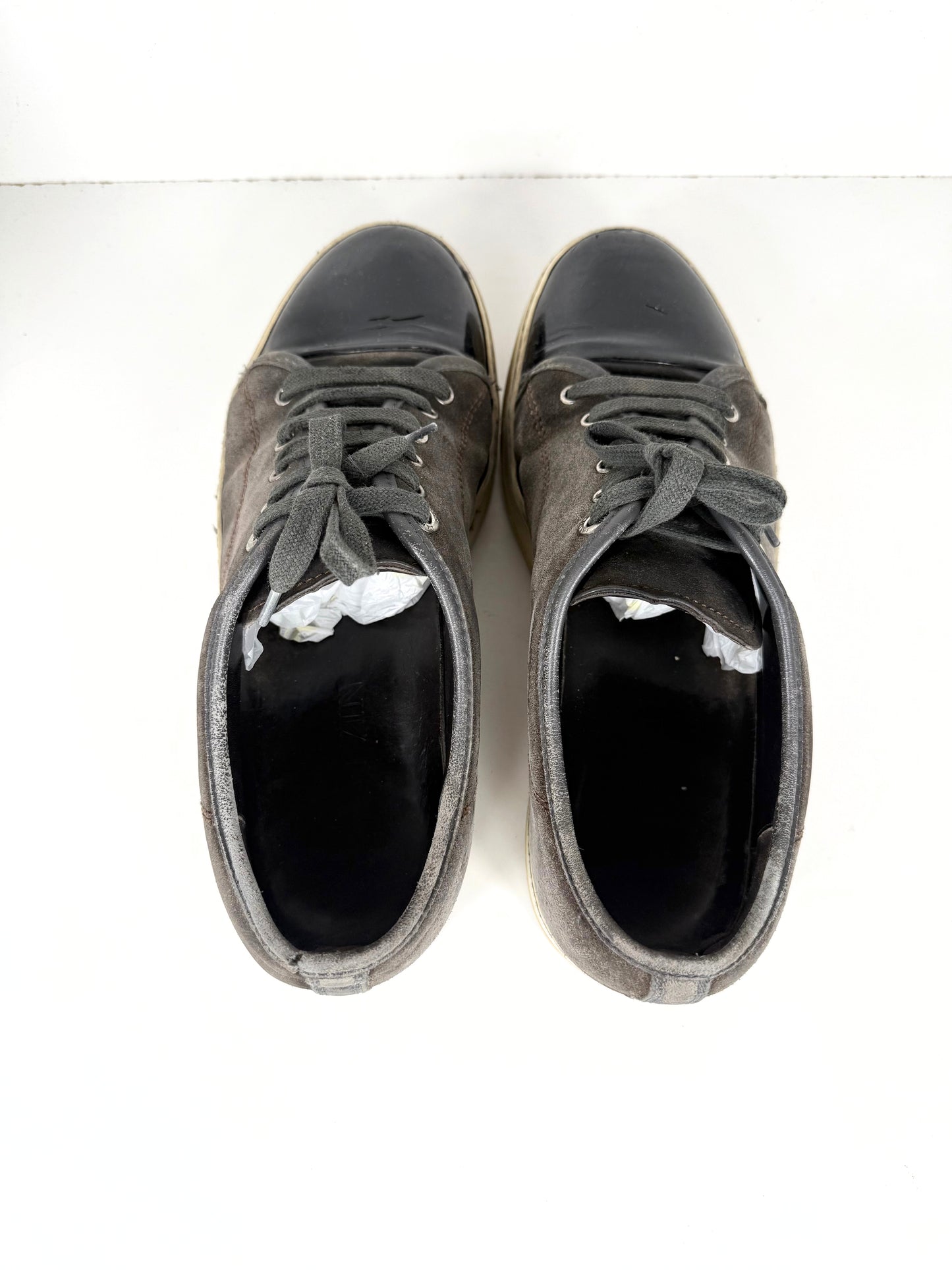 Lanvin Patent Cap Toe Sneaker