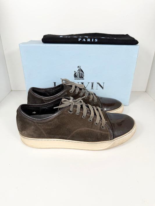 Lanvin Patent Cap Toe Sneaker