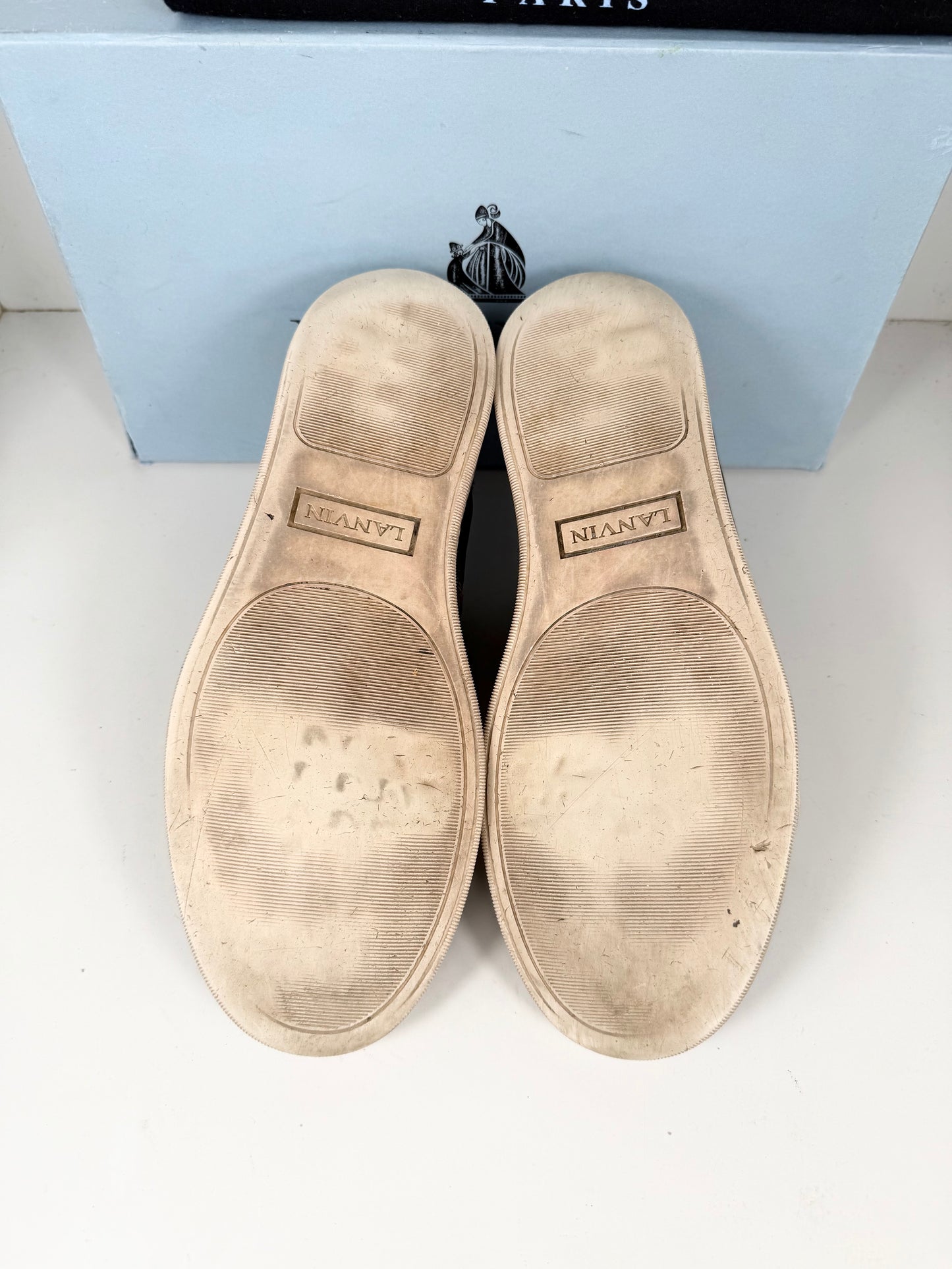 Lanvin Patent Cap Toe Sneaker