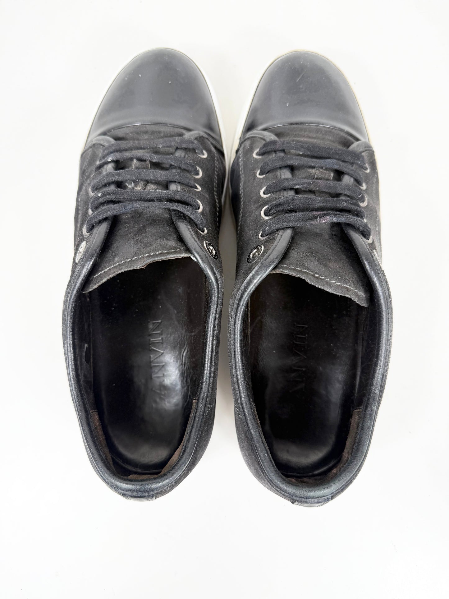 Lanvin Patent Cap Toe Sneaker