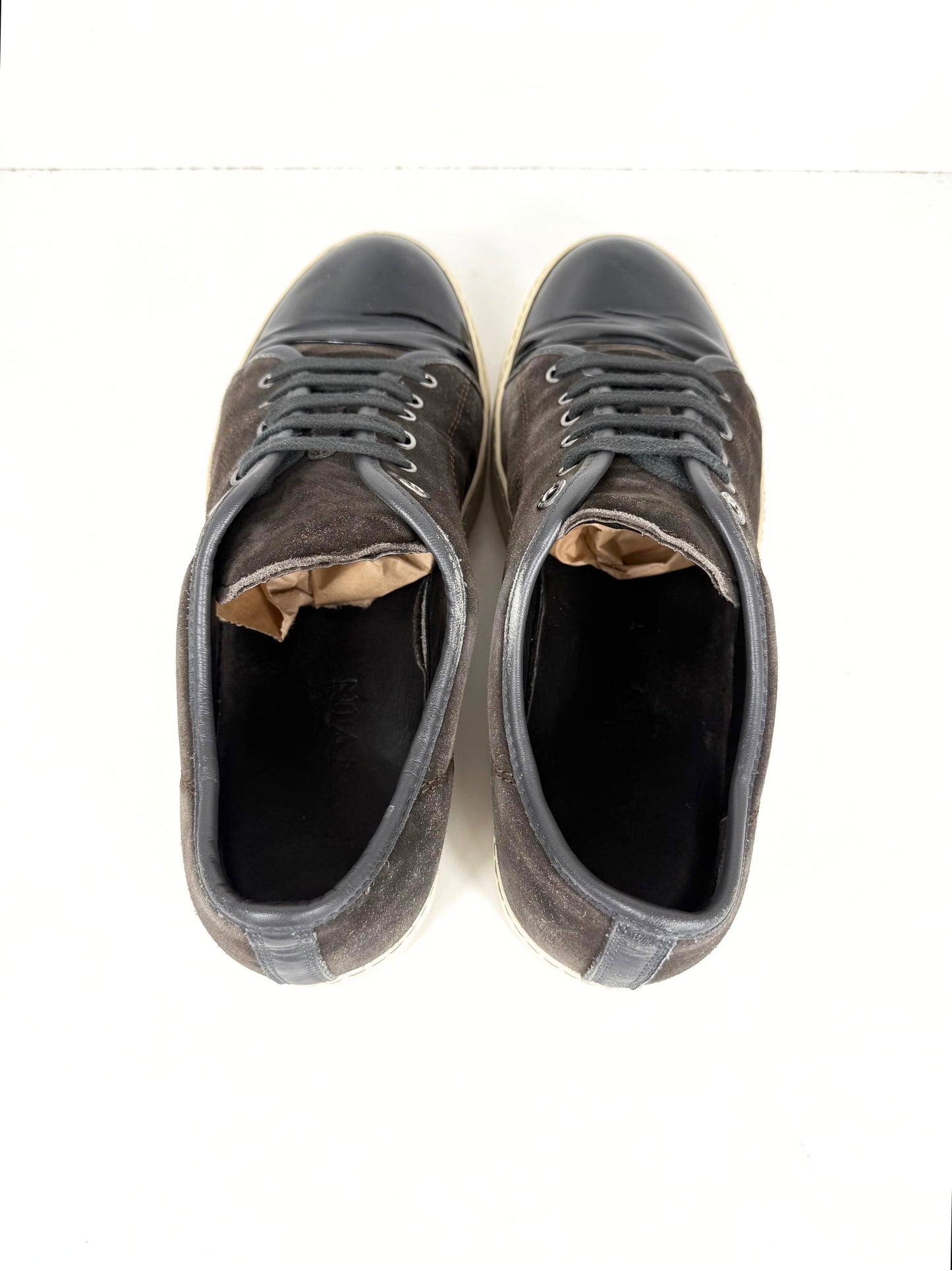 Lanvin Patent Cap Toe Sneaker