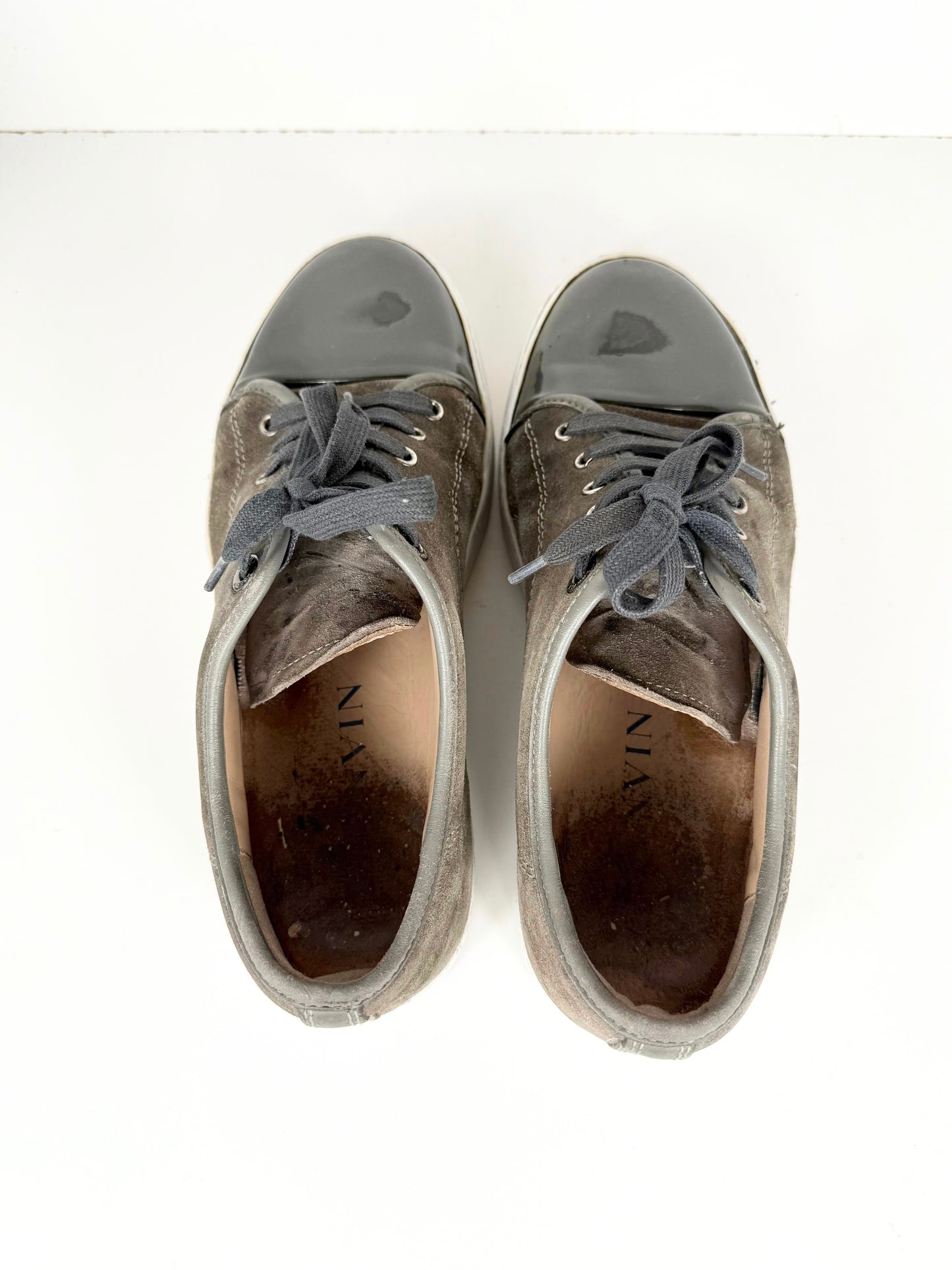 Lanvin Patent Cap Toe Sneaker