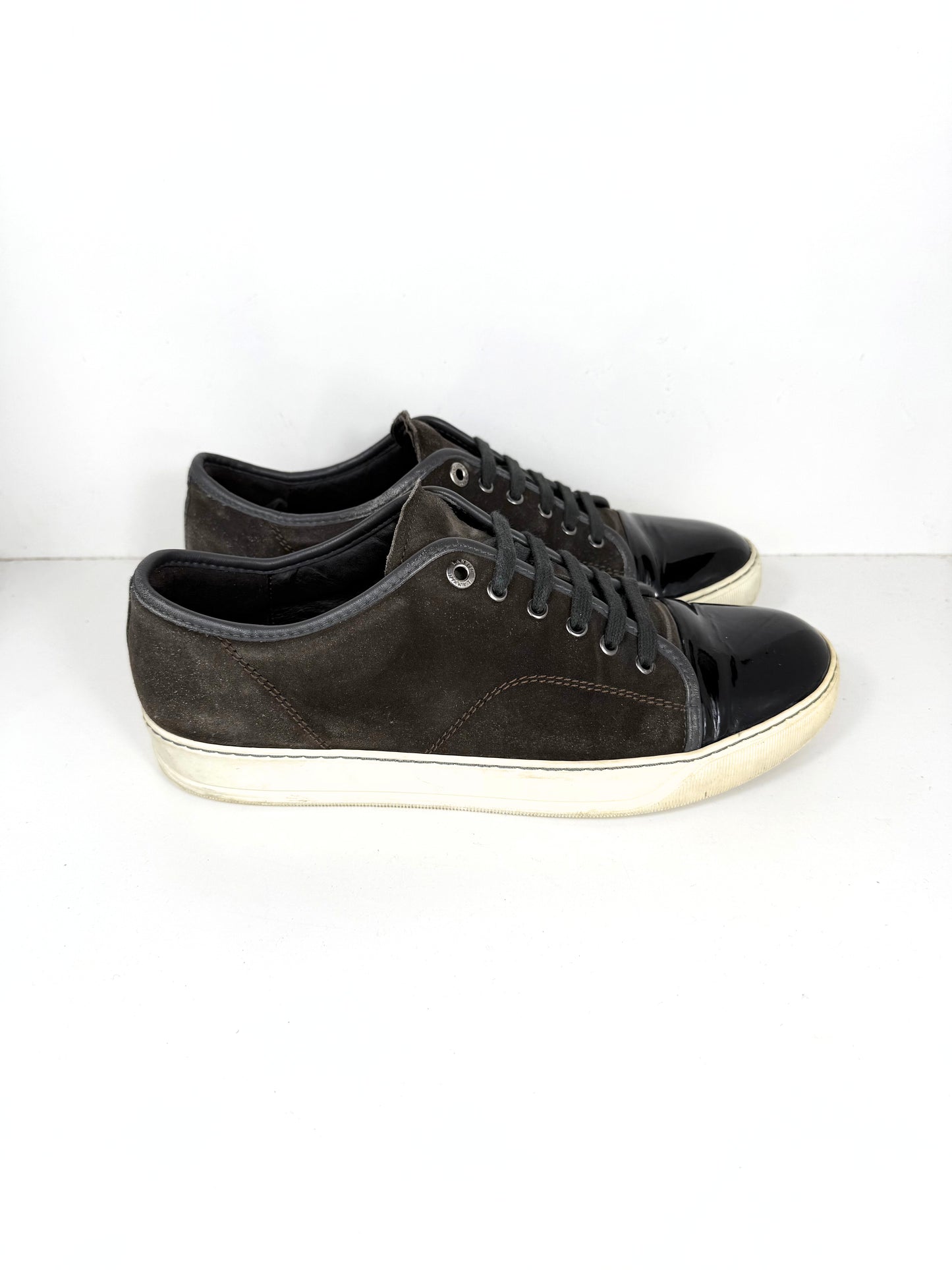 Lanvin Patent Cap Toe Sneaker