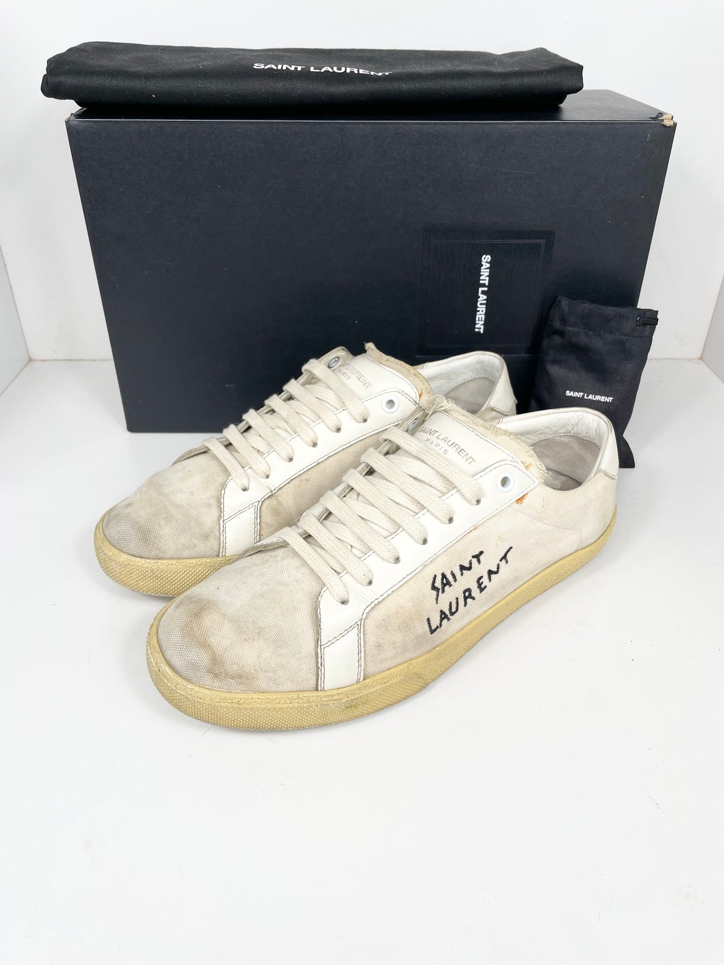 Saint Laurent Distressed Sneaker