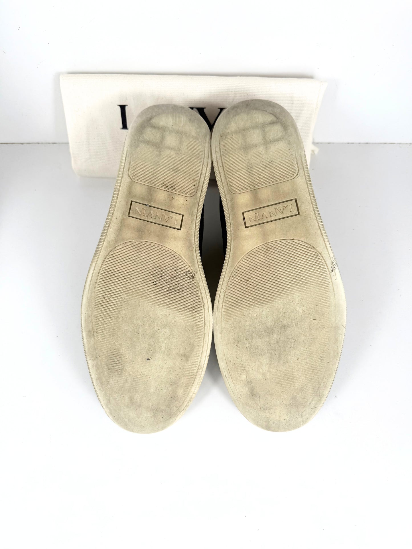 Lanvin Patent Cap Toe Sneaker