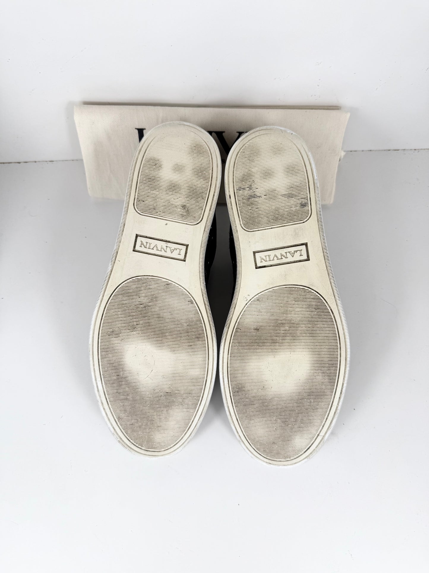 Lanvin Patent Cap Toe Sneaker