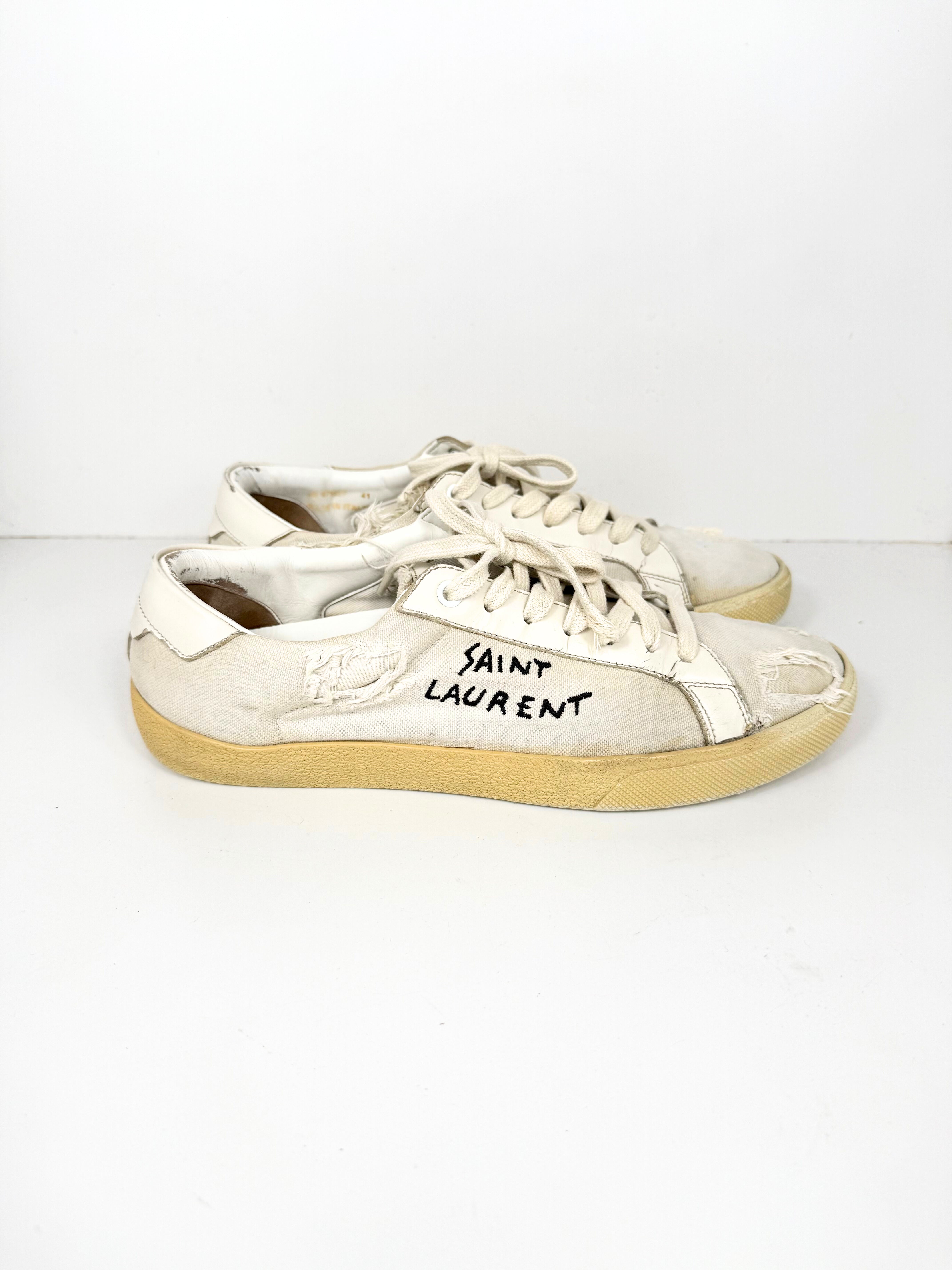 Saint Laurent Distressed Sneaker