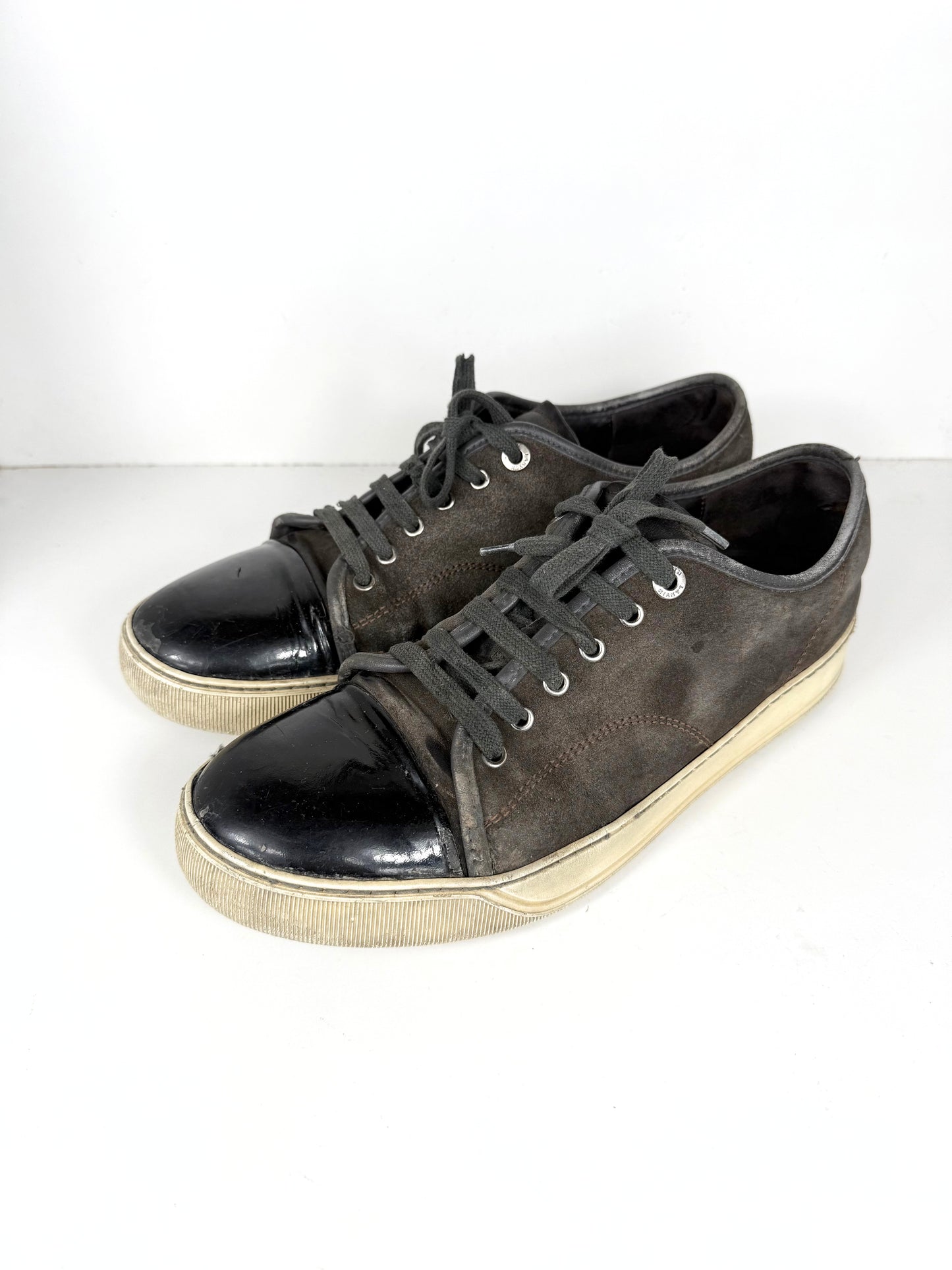 Lanvin Patent Cap Toe Sneaker