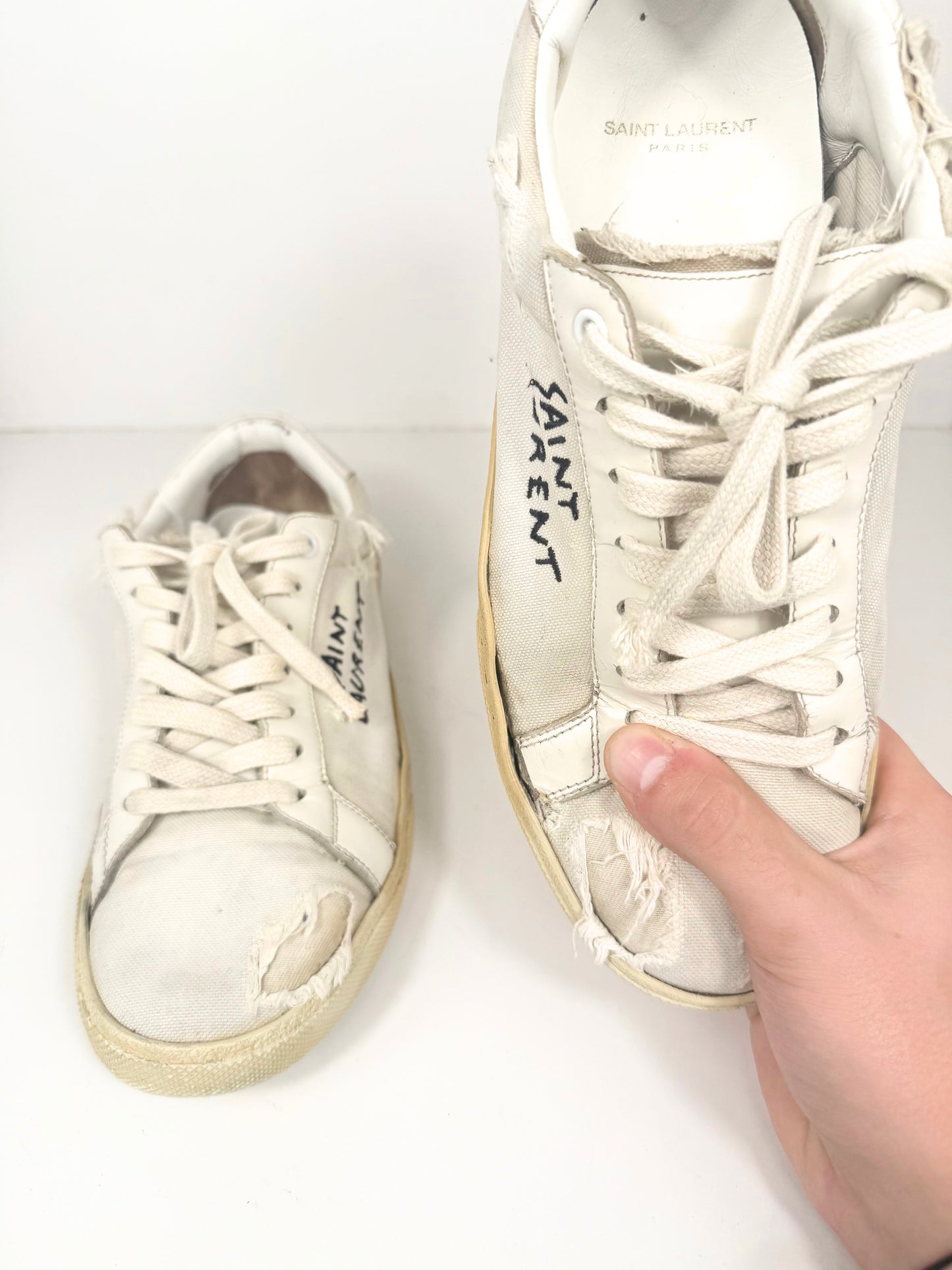 Saint Laurent Distressed Sneaker